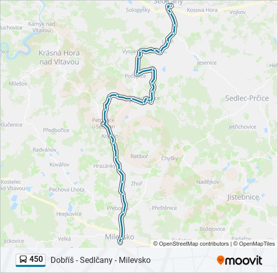 450 Route: Schedules, Stops & Maps - Milevsko,Aut.St. (Updated)