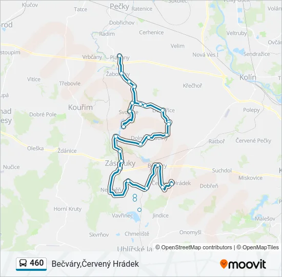 460  Line Map