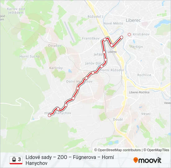 3 Light Rail Line Map