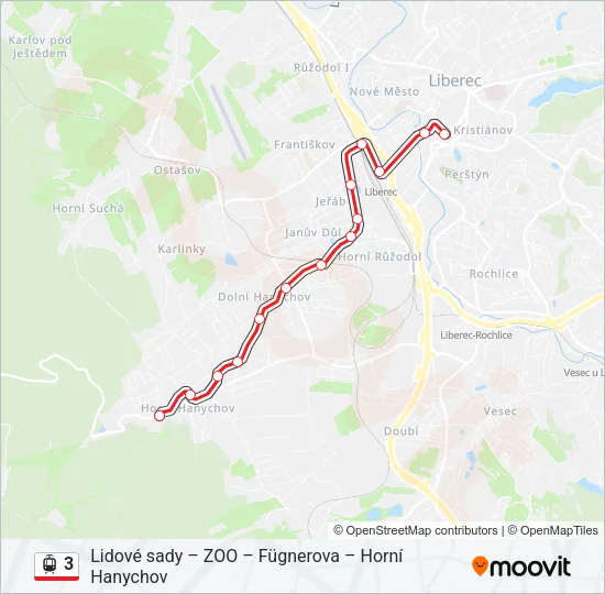 3 Light Rail Line Map