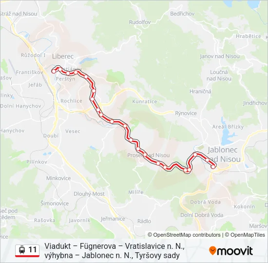 11 Light Rail Line Map