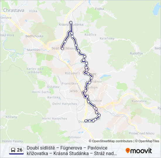 26 Bus Line Map