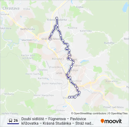 26 Bus Line Map