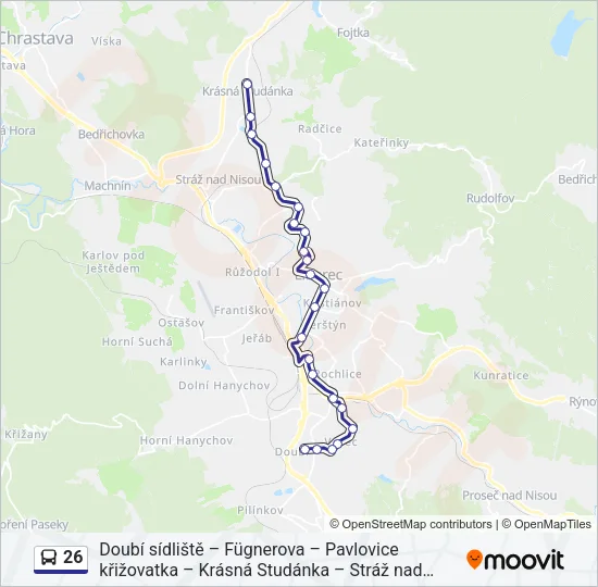 26 Bus Line Map