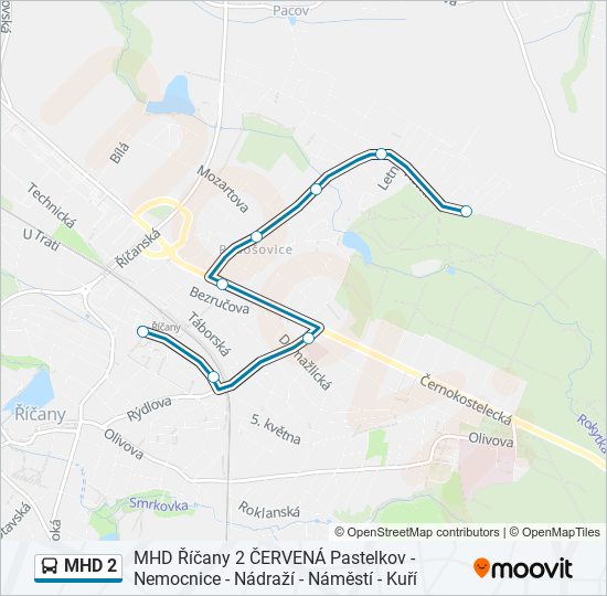 MHD 2 bus Line Map