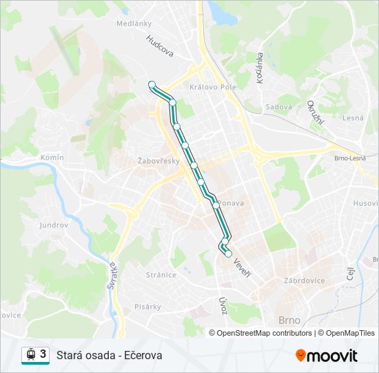 3 tram Line Map