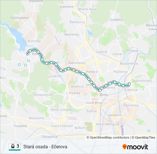 3 tram Line Map