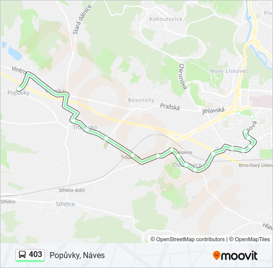 403 bus Line Map