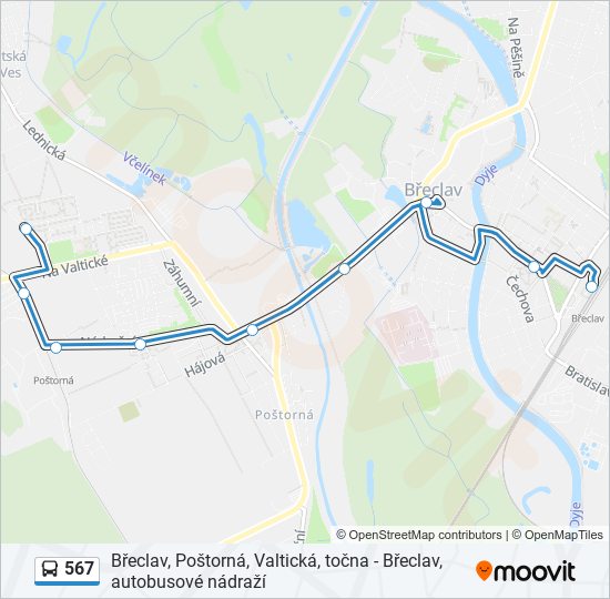 567 bus Line Map