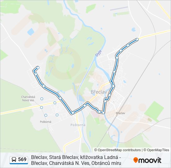 569 bus Line Map