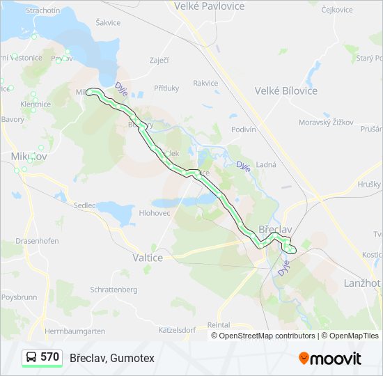 570 bus Line Map