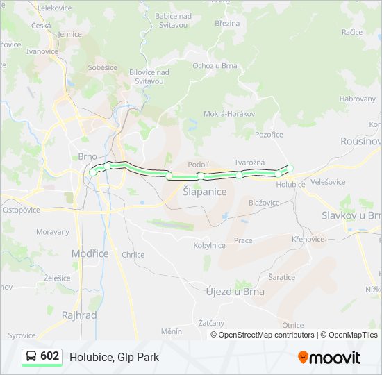 602 bus Line Map