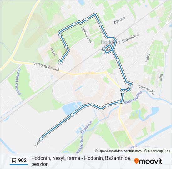 902 bus Line Map