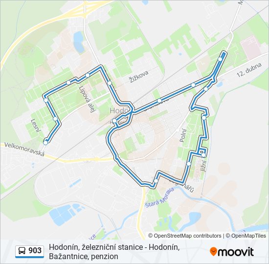 903 bus Line Map