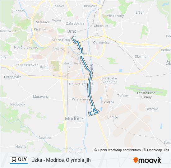 OLY bus Line Map