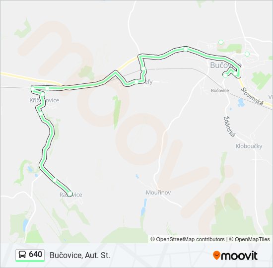 640 bus Line Map