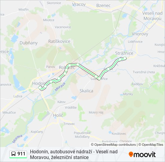 911 bus Line Map