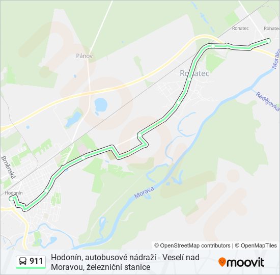 911 bus Line Map