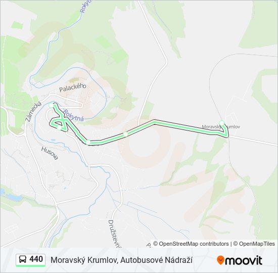 440 bus Line Map