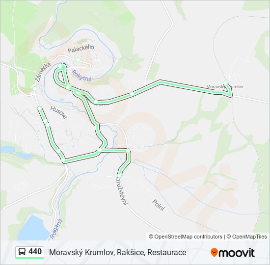 440 bus Line Map