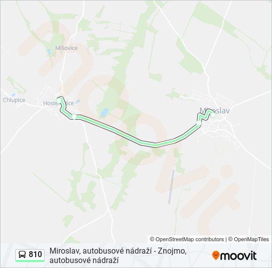 810 bus Line Map