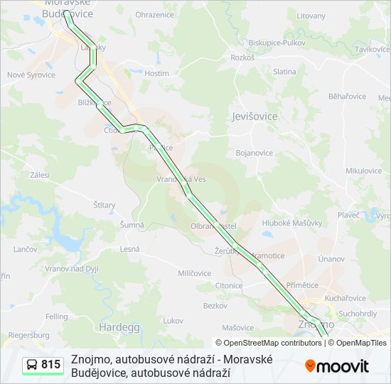 815 bus Line Map