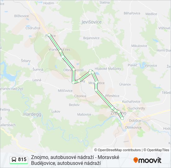 815 bus Line Map