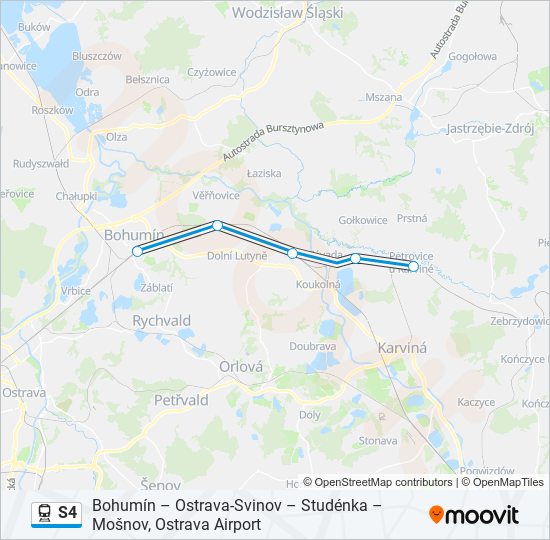 S4 train Line Map