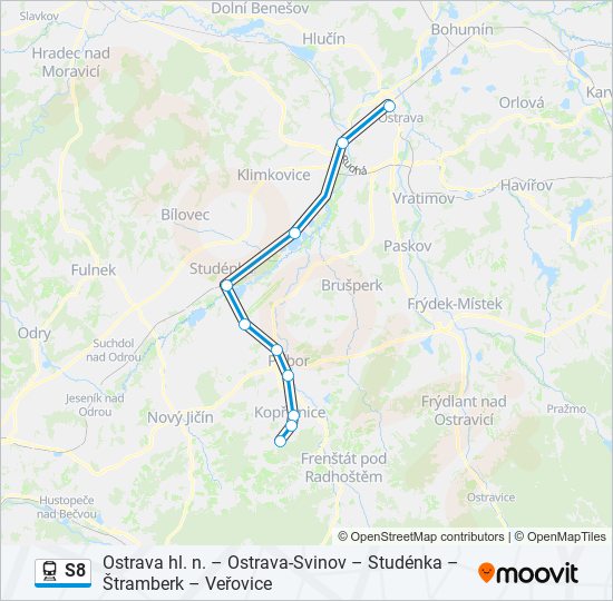 S8 train Line Map