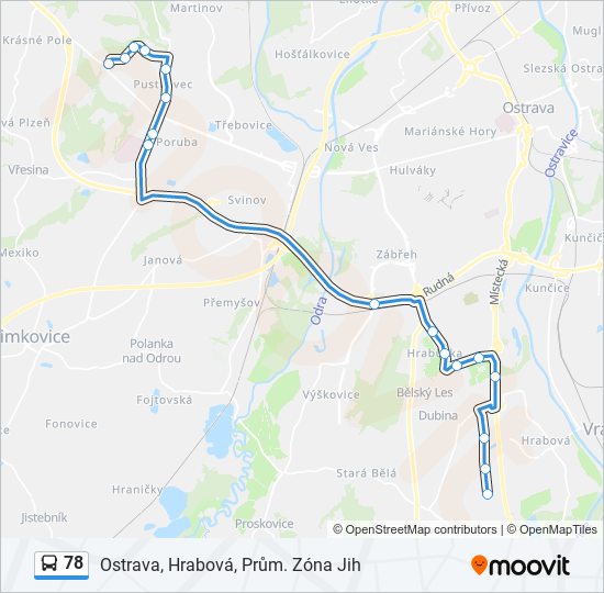 78 bus Line Map