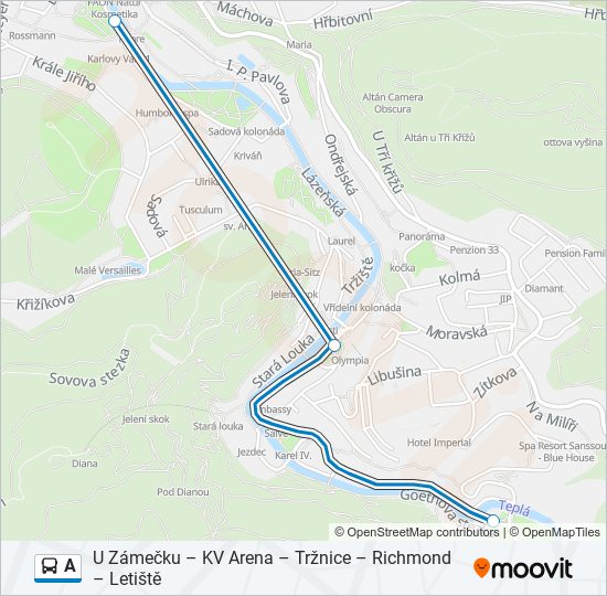 A bus Line Map