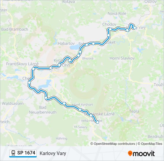 SP 1674 train Line Map