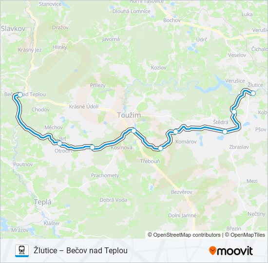 OS 16702 train Line Map