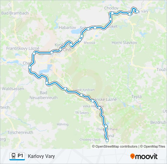 P1 train Line Map