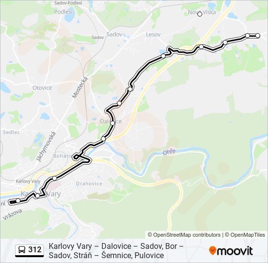 312 bus Line Map