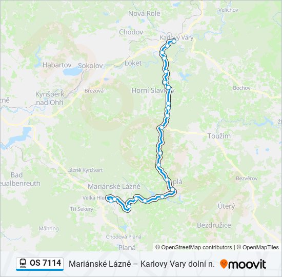 OS 7114 train Line Map