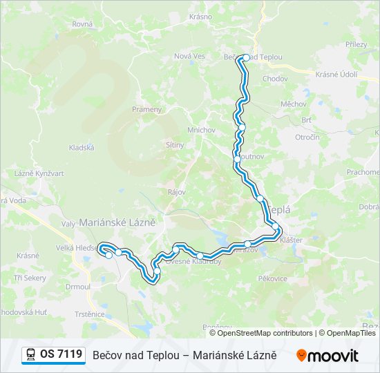 OS 7119 train Line Map