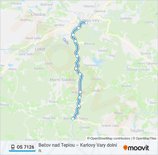 OS 7126 train Line Map