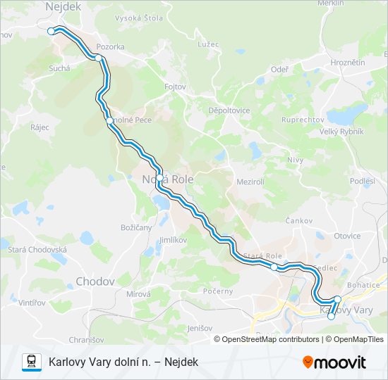 OS 17134 train Line Map