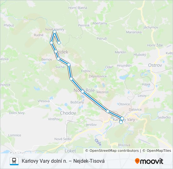 OS 17136 train Line Map