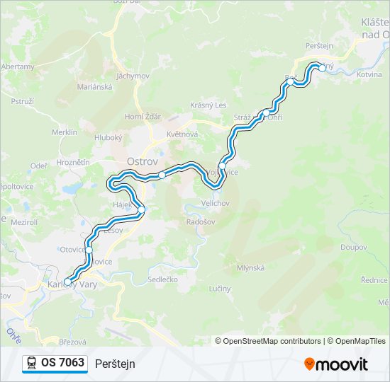 OS 7063 train Line Map