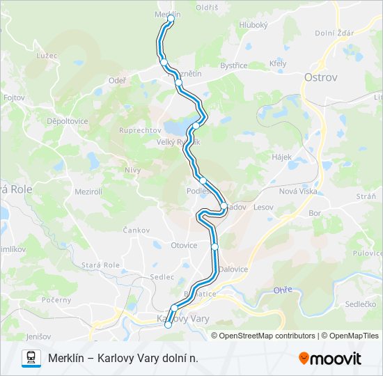 OS 27005 train Line Map