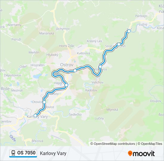 OS 7050 train Line Map