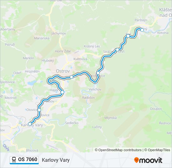 OS 7060 train Line Map