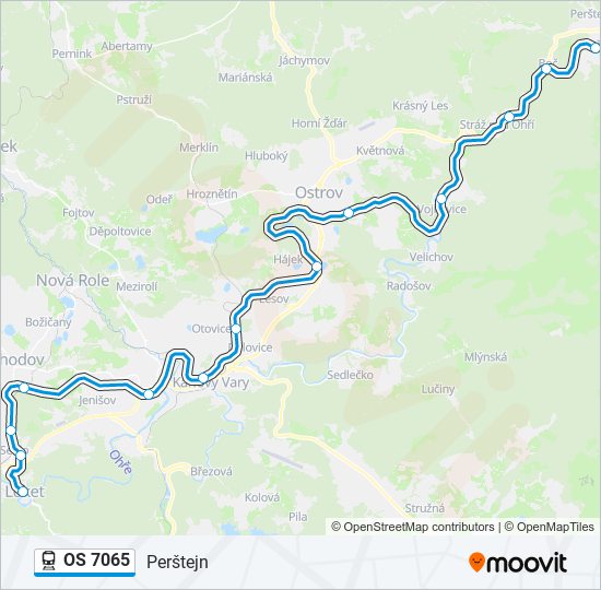 OS 7065 train Line Map