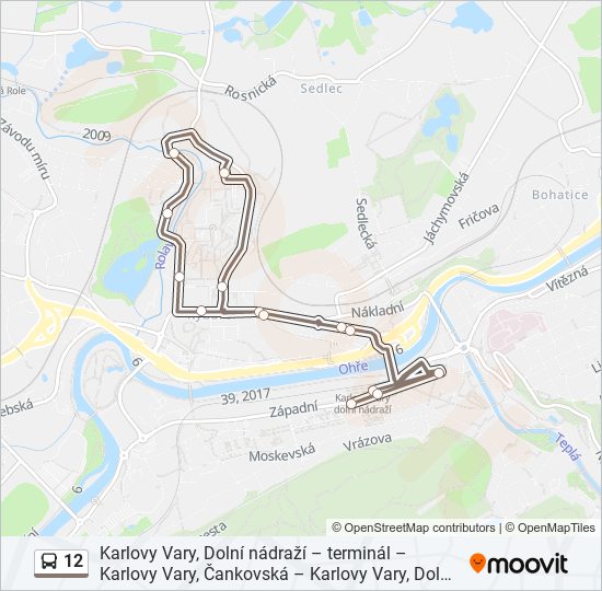 12 bus Line Map