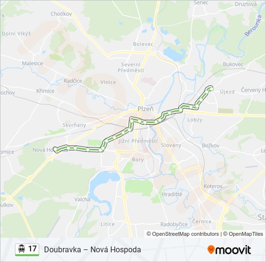 17 cable car Line Map