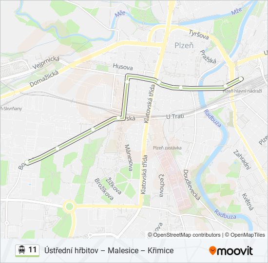 11 cable car Line Map