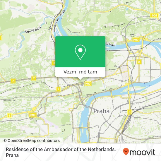 Residence of the Ambassador of the Netherlands mapa