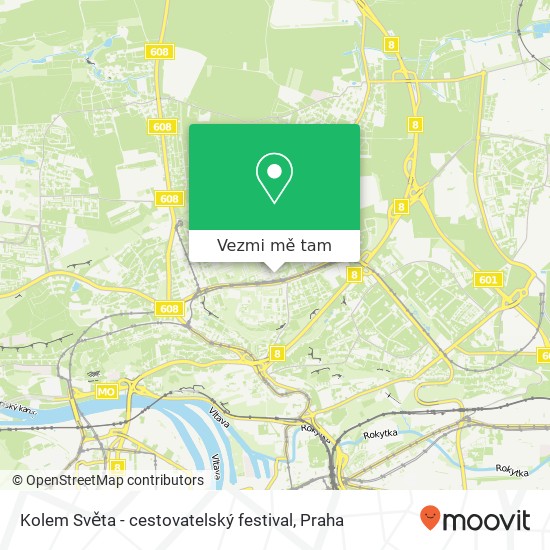 Kolem Světa - cestovatelský festival mapa